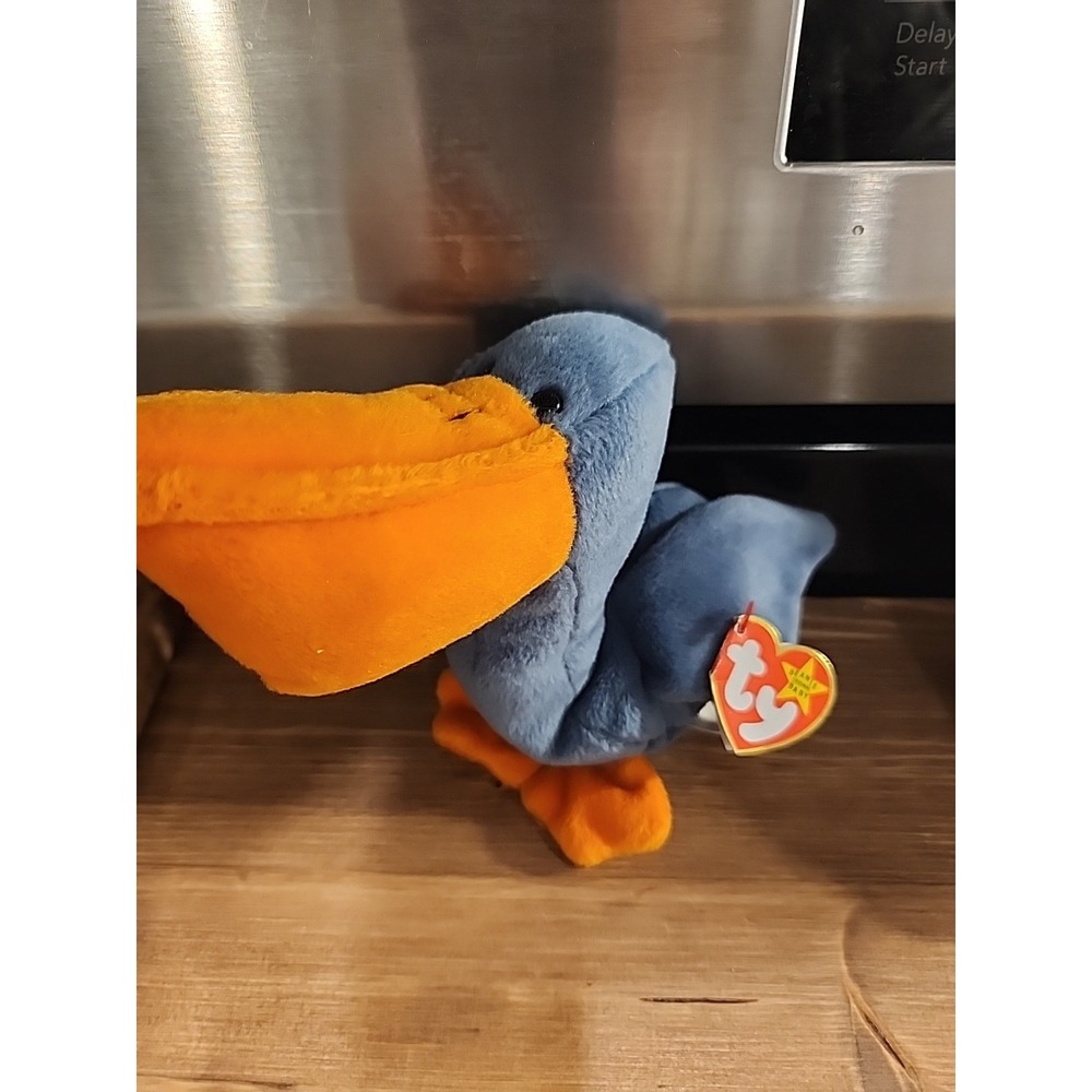 RARE Scoop the Pelican Beanie Baby Retired‎ TY 1996